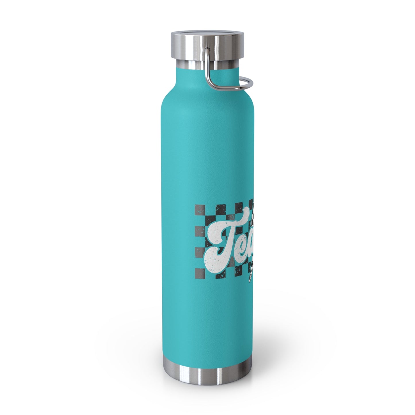 Checkered Teacher Copper Vacuum Insulated Bottle, 22oz