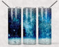 Blue and Silver/White 20 oz Skinny Tumbler