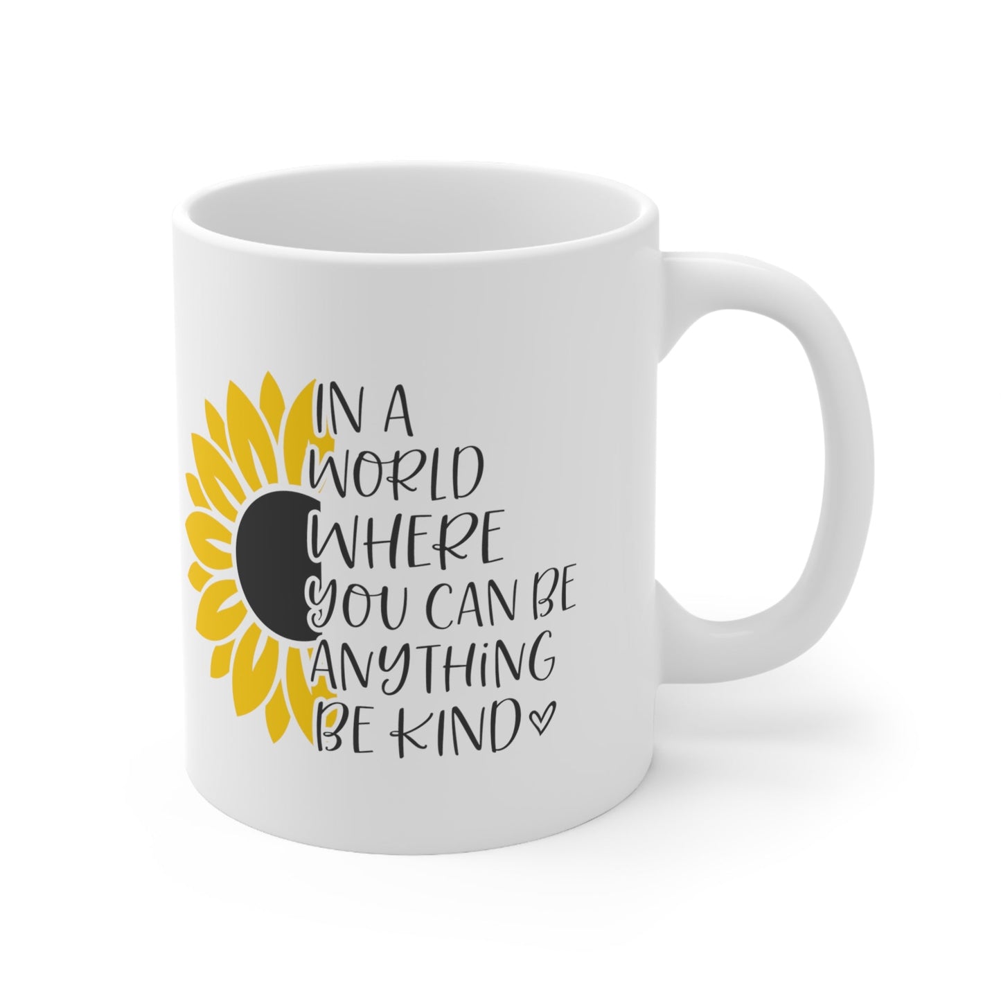 Be Kind Sunflower Ceramic Mug 11oz