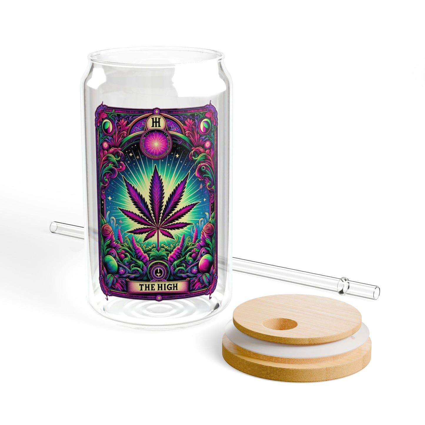 The High Tarot Sipper Glass, 16oz