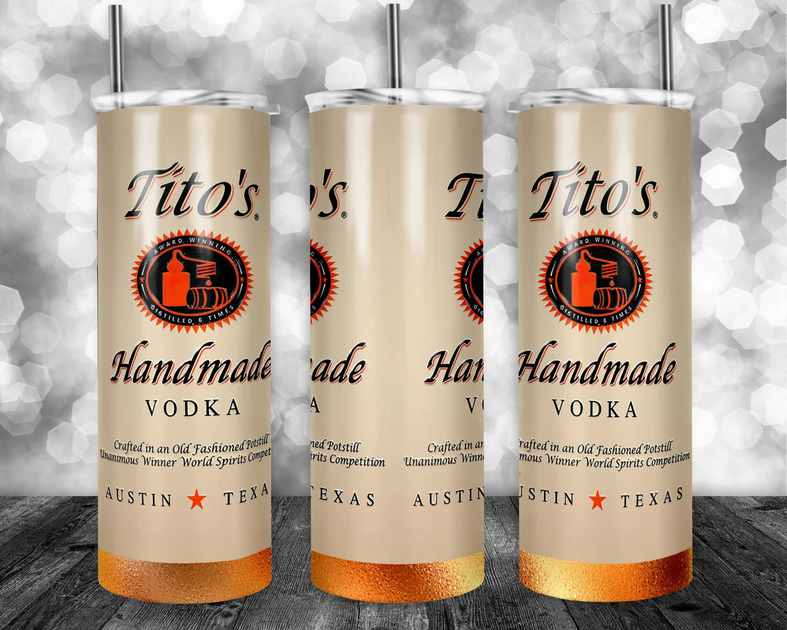 Tito's Handmade Vodka 20 oz Skinny Tumbler