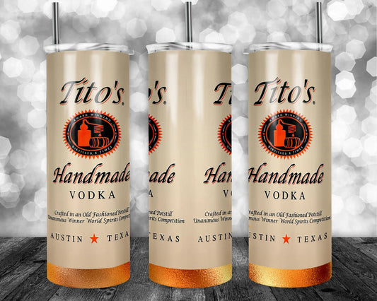 Tito's Handmade Vodka 20 oz Skinny Tumbler