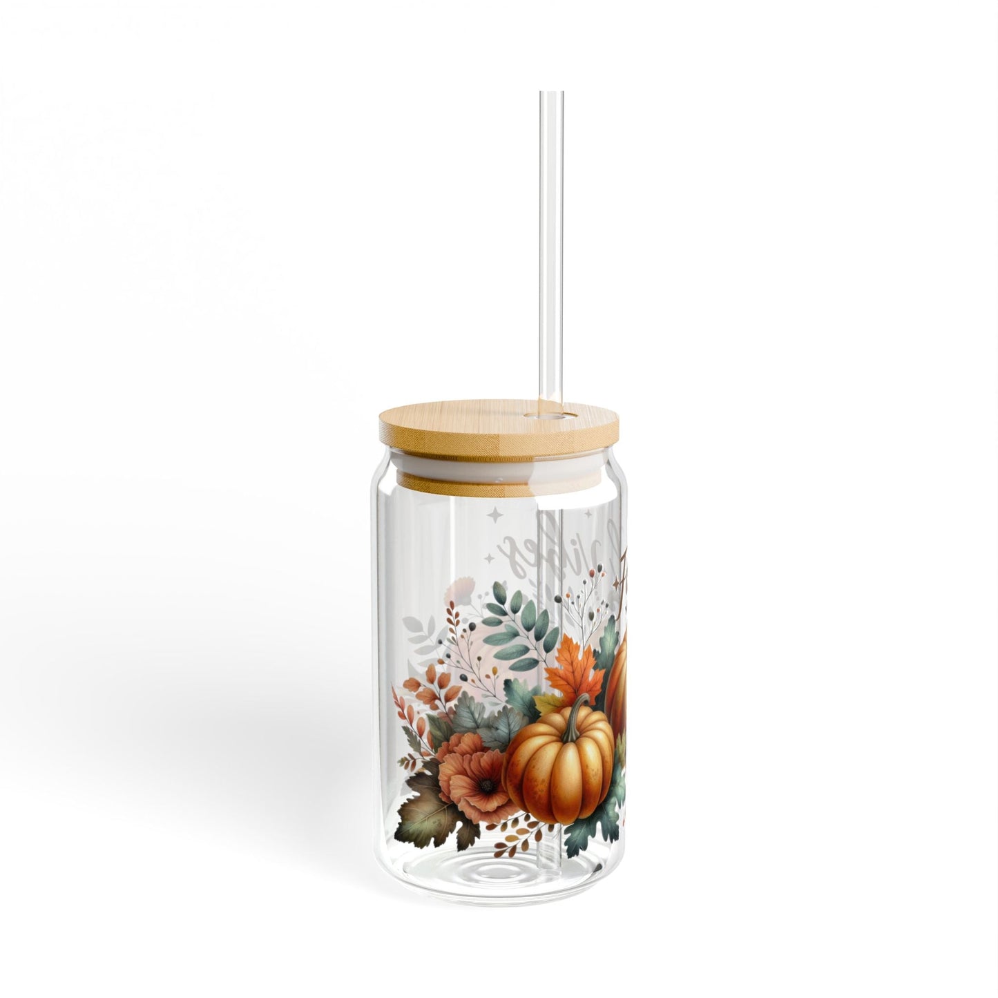 Fall Pumpkin VibesSipper Glass, 16oz