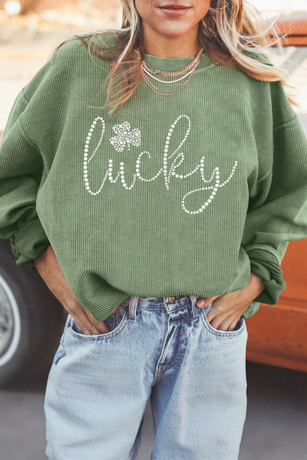 PREORDER: Rhinestone "Lucky" Crew 1.20.25