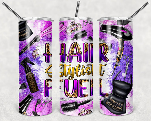 Hair Stylist Fuel 20 oz Skinny Tumbler