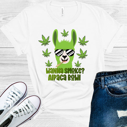 Wanna Smoke Alpaca Bowl Graphic Tee