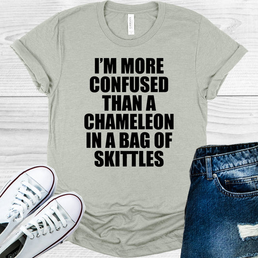 I'm More Confused Than a Chameleon in a Bag of Skittles Graphic Tee