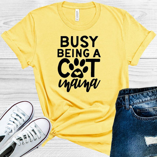 Busy Being a Cat Mama Graphic Tee