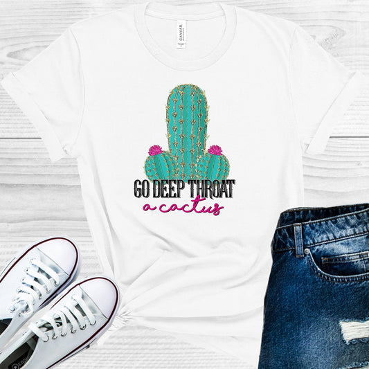 Go Deep Throat a Cactus Graphic Tee