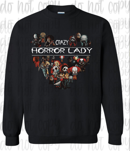 Crazy Horror Lady Sweatshirt