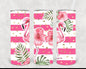 Flamingo 20 oz Skinny Tumbler