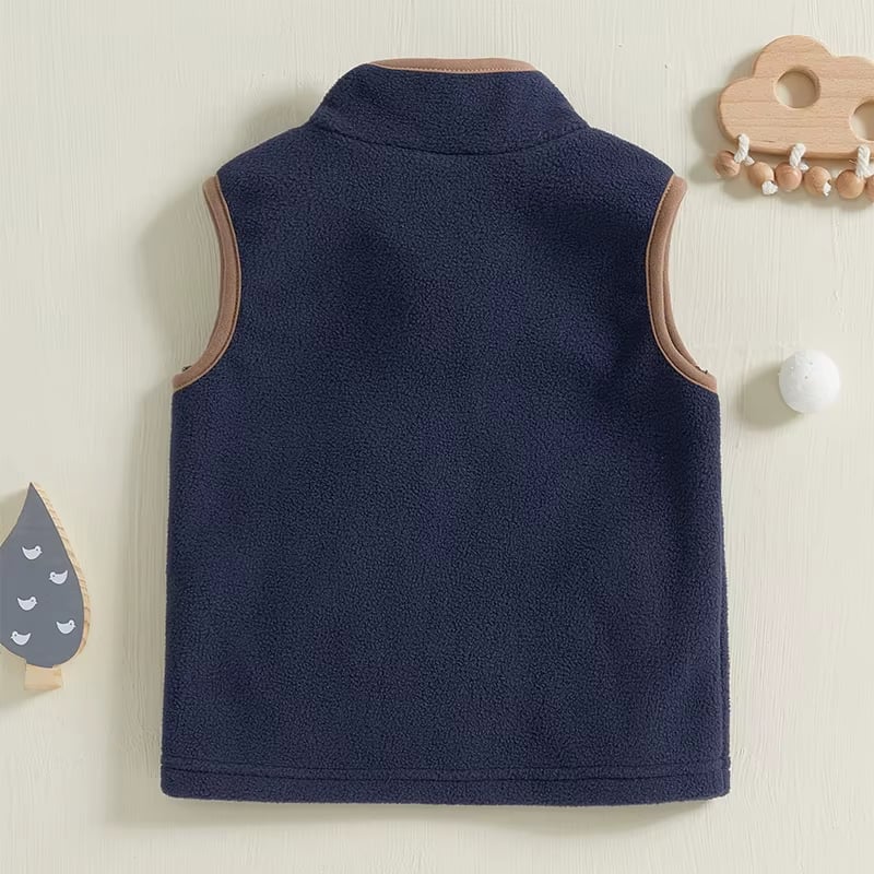 PREORDER: Embroidered Green Tractor Navy Vest 11.25.24