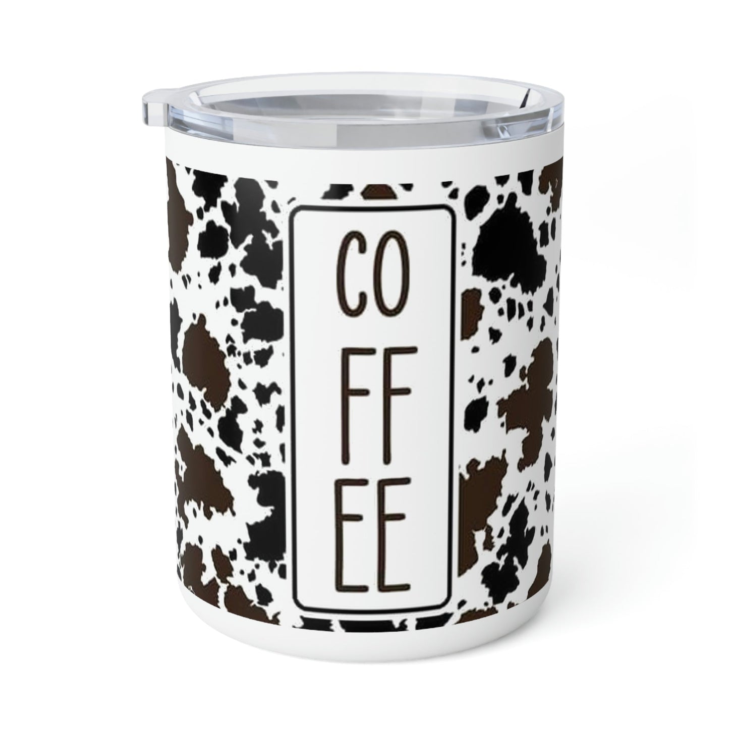 Cowhide Coffee- Insulated Coffee Mug, 10oz