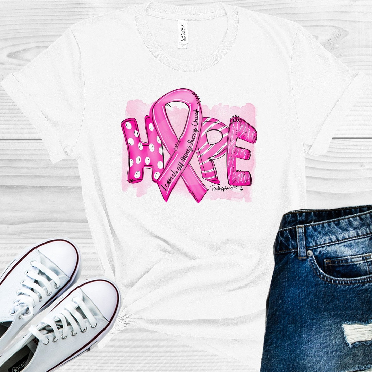 Hope Breast Cancer Awareness Graphic Tee