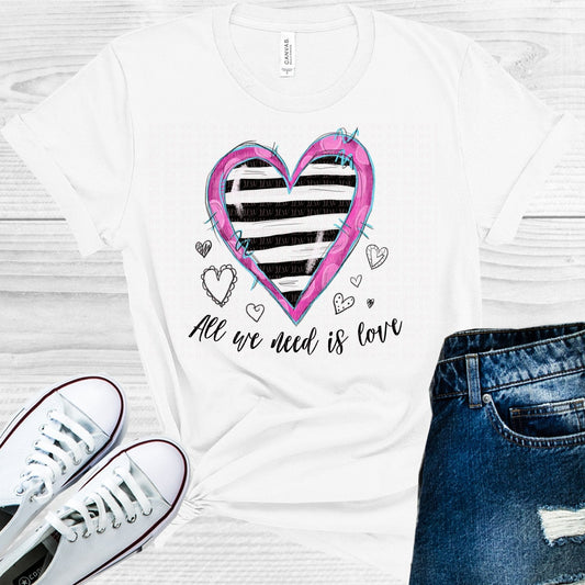 All We Need is Love Hearts Graphic Tee