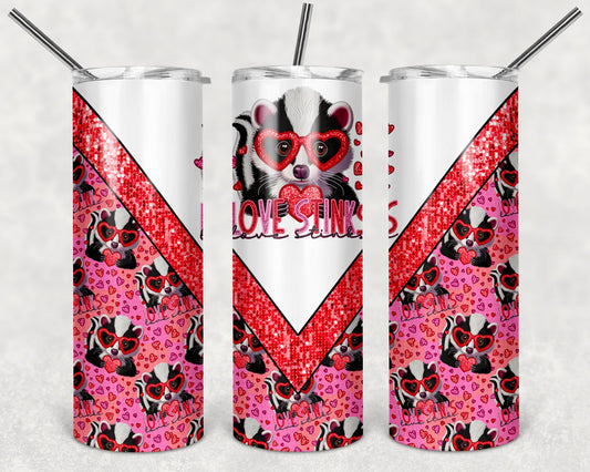 Love Stinks 20 oz Skinny Tumbler