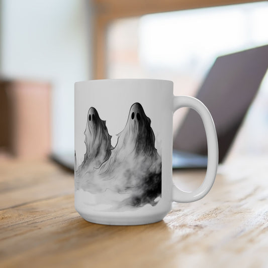 Ghostly Ceramic Mug, (11oz, 15oz)