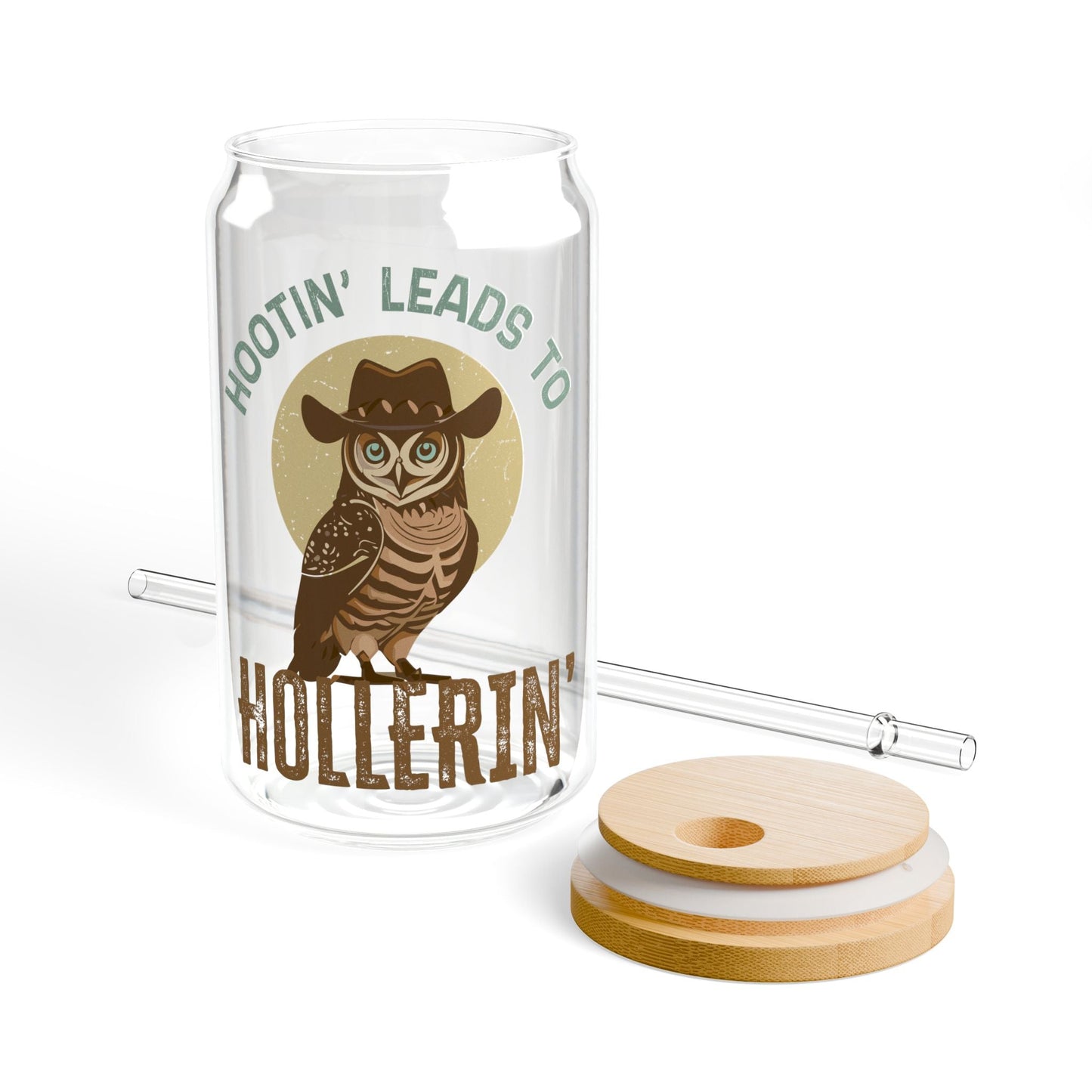 Hootin Lead To Hollerin Sipper Glass, 16oz