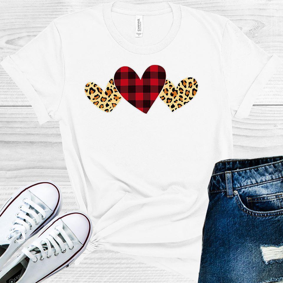 Buffalo Leopard Heart Trio Graphic Tee