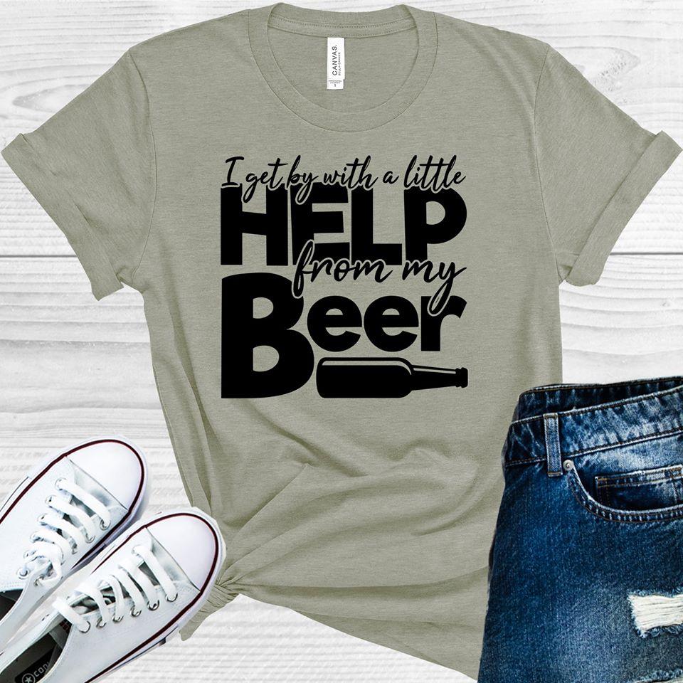 I Get By with a Little Help from My Beer Graphic Tee