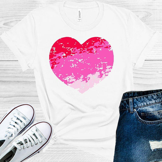 Pink Ombre Heart Valentine's Day Graphic Tee