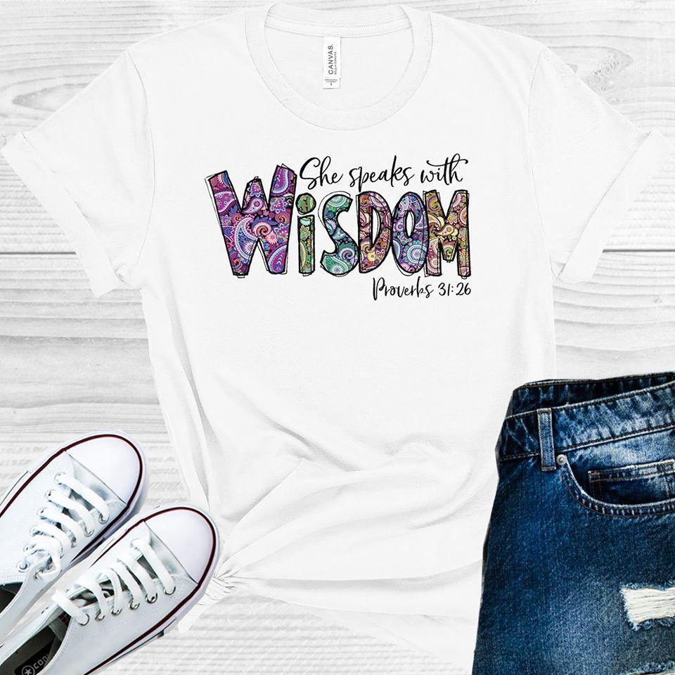 She Speaks with Wisdom Graphic Tee