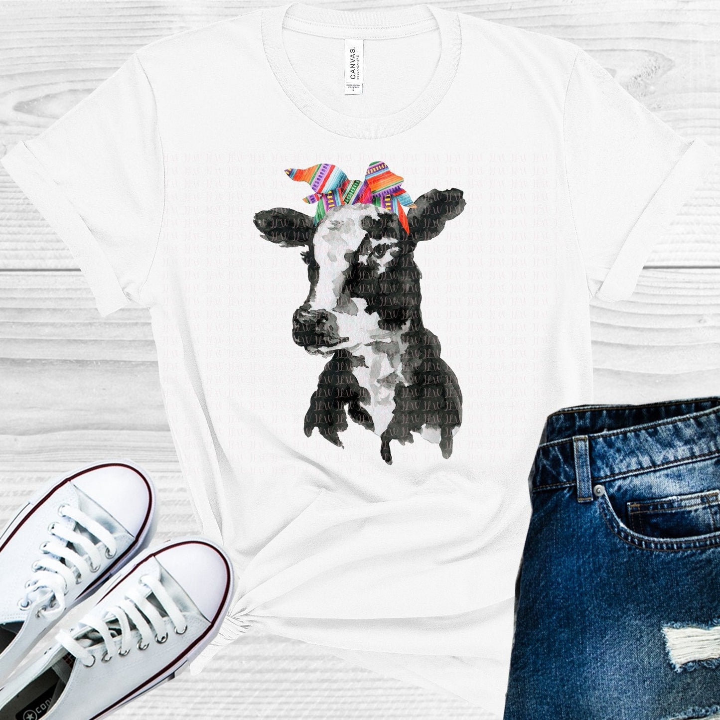 Serape Cow Graphic Tee