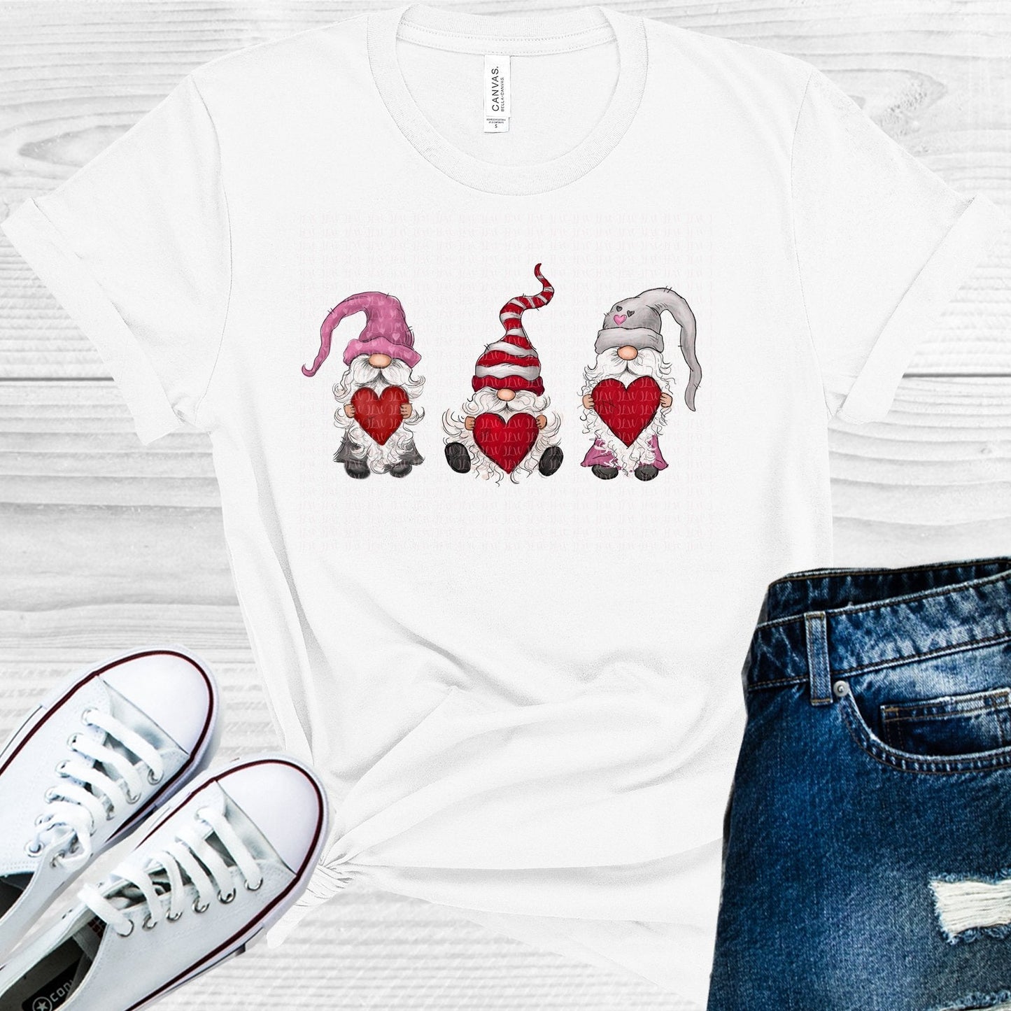 Valentine Gnomes Graphic Tee