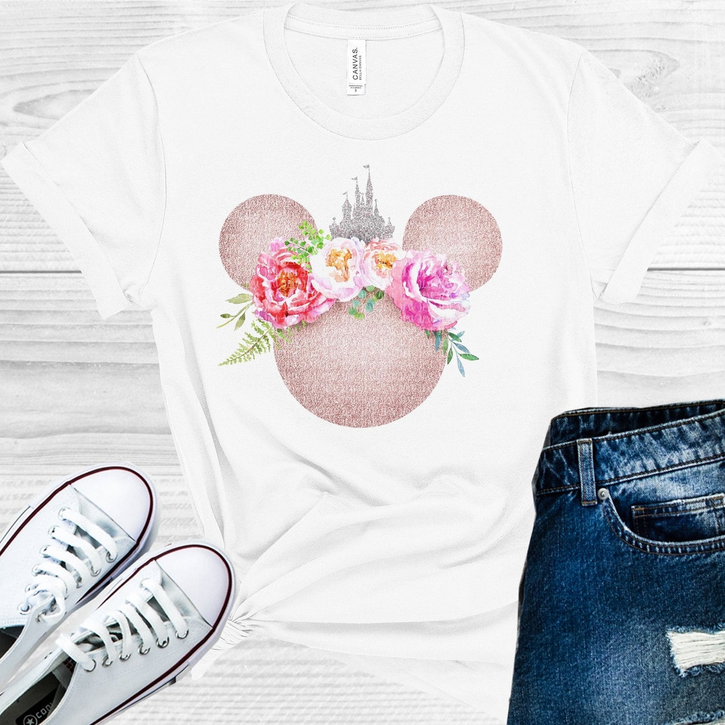 Floral Mouse Graphic Tee