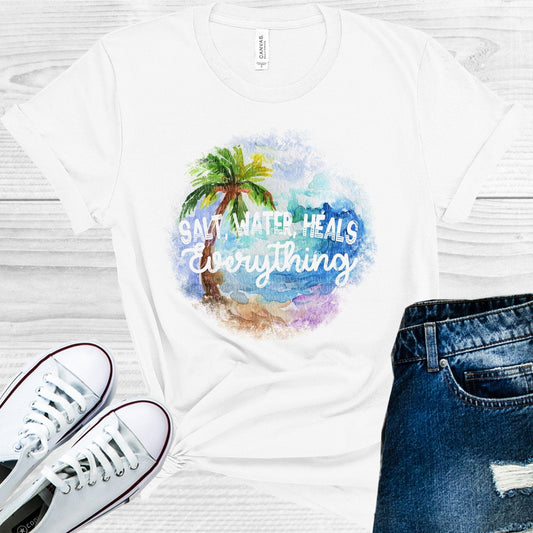 Salt Water Heals Everything Ocean Graphic Tee