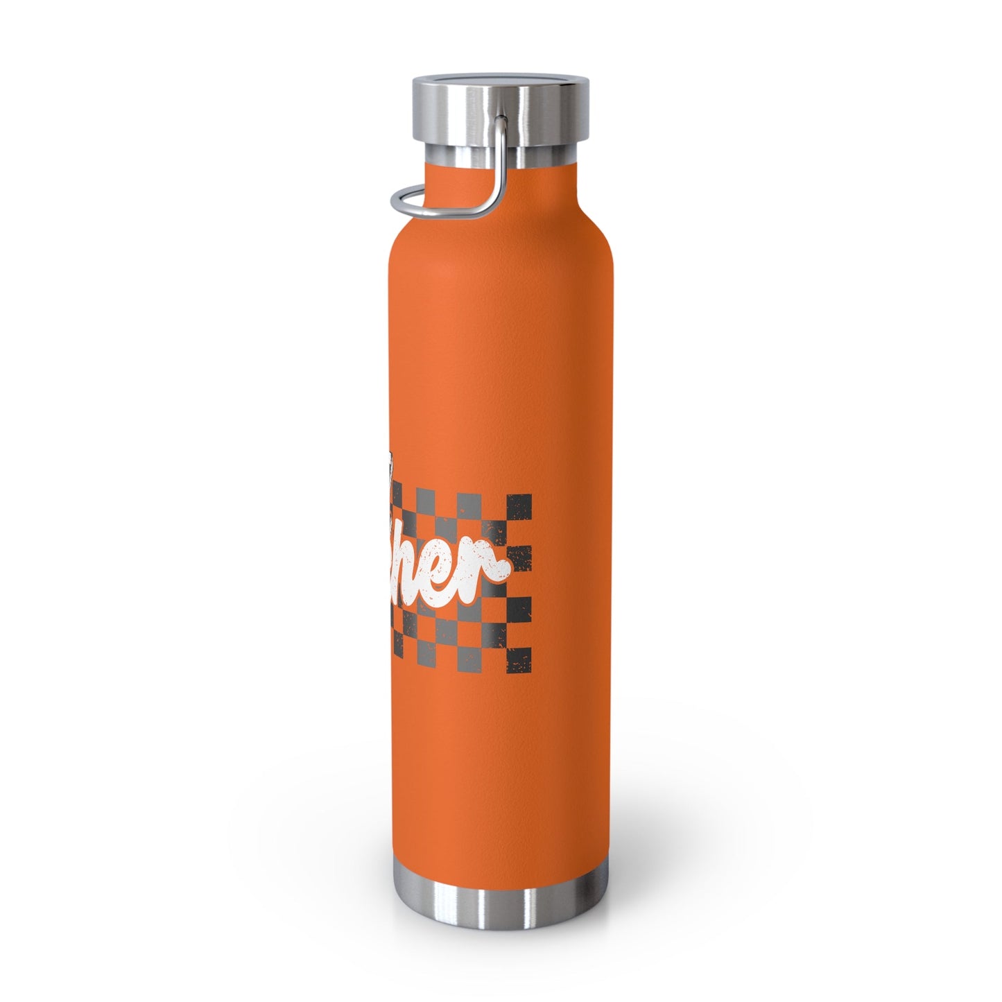 Checkered Teacher Copper Vacuum Insulated Bottle, 22oz