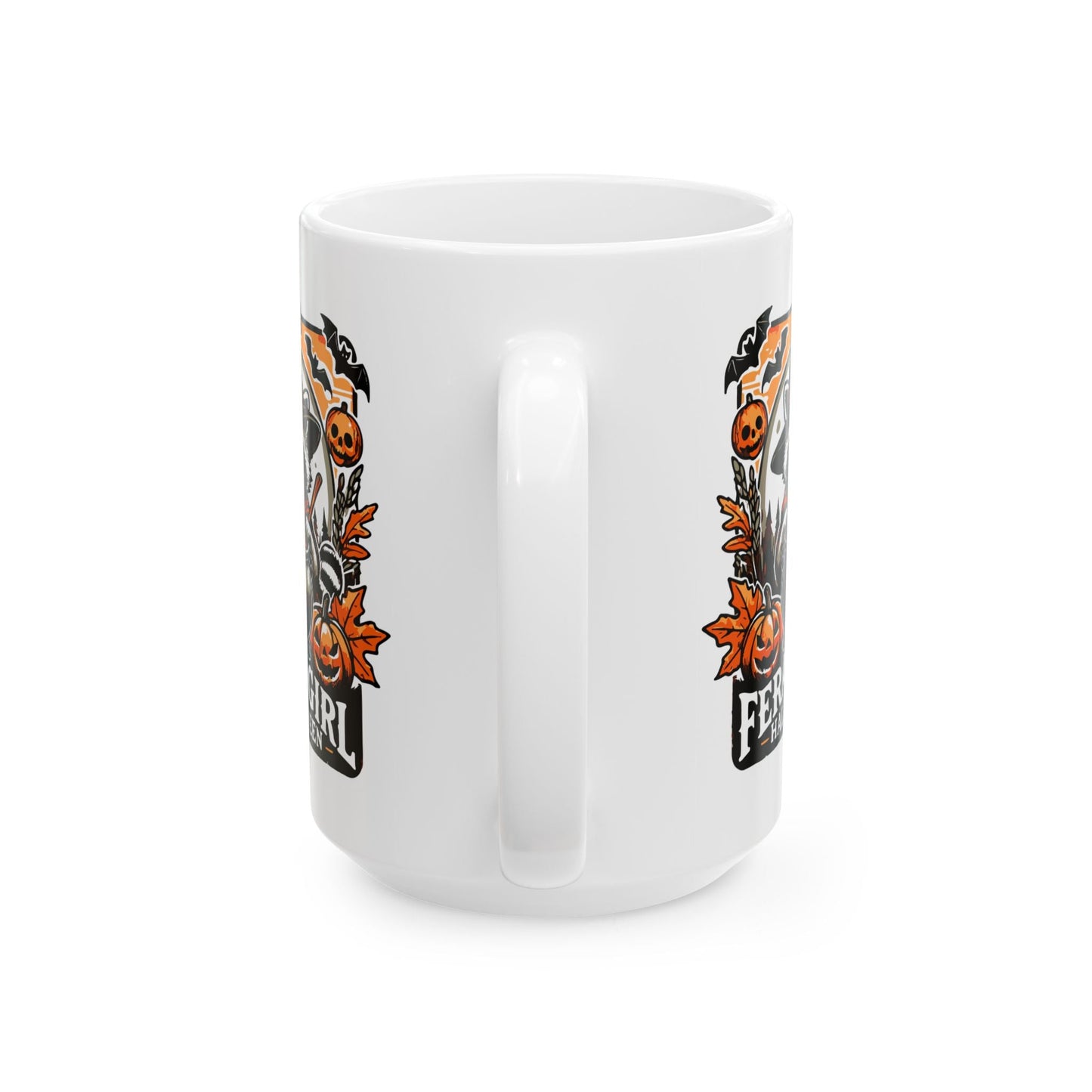 Feral Girl Halloween Ceramic Mug, (11oz, 15oz)