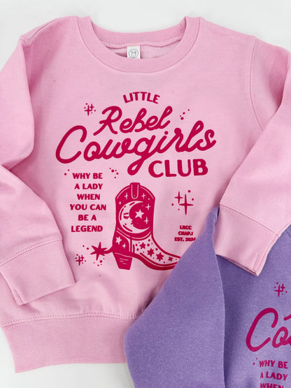 Cowgirl Sweatshirt, Little Rebel Cowgirls Club