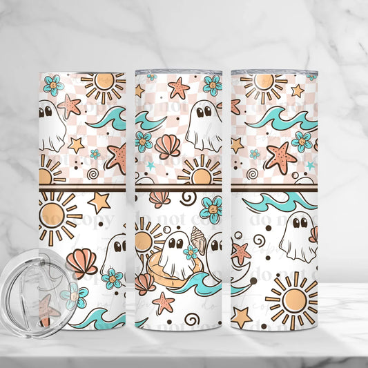 Summer Ghosts 20 oz Skinny Tumbler