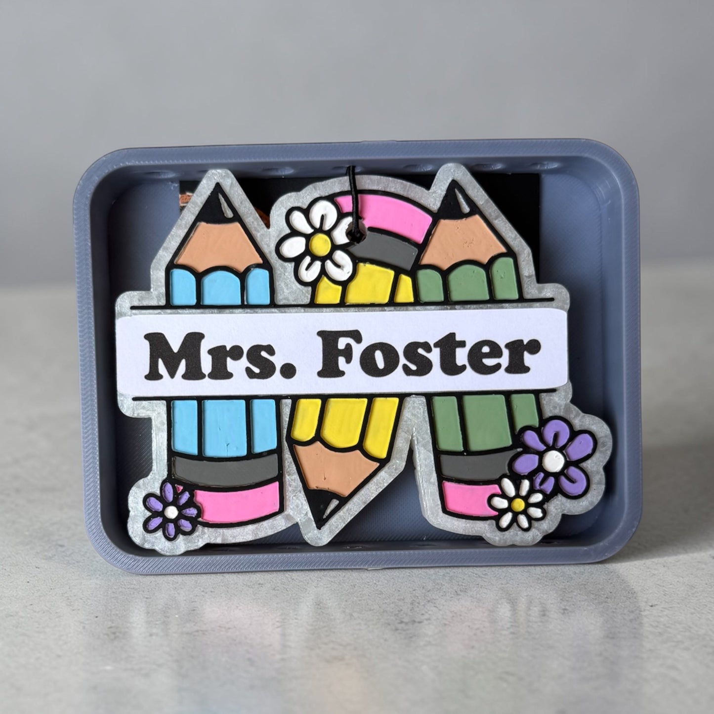 Personalized Teacher Pencil Freshie