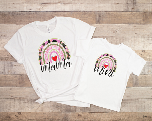 Mama Floral Camo Rainbow - Tee