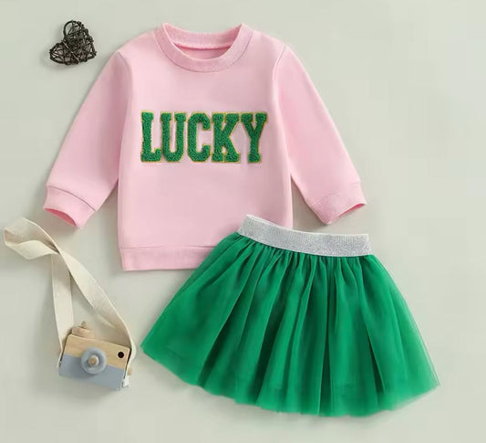 PREORDER: The Lucy Lucky Sweatshirt and Tulle Skirt Set 1.20.25