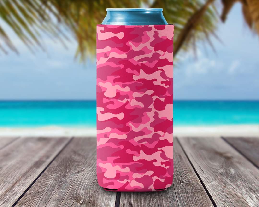 Can Cooler - Pink Camo