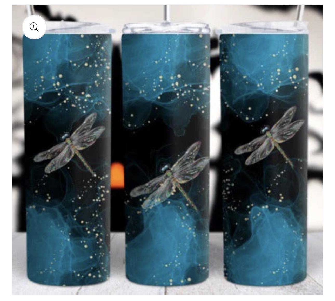 Dragonfly 20 oz Skinny Tumbler