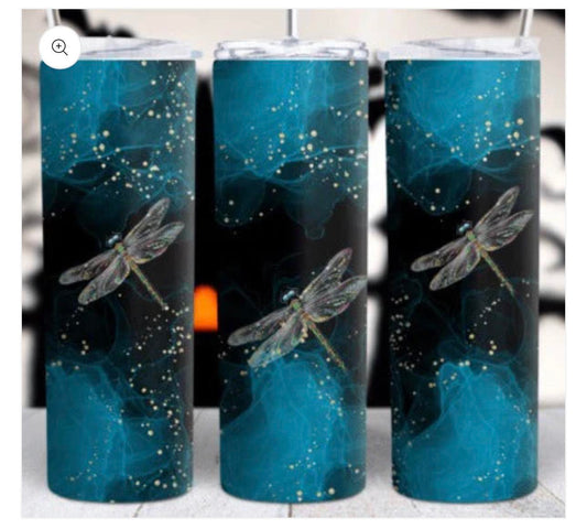 Dragonfly 20 oz Skinny Tumbler