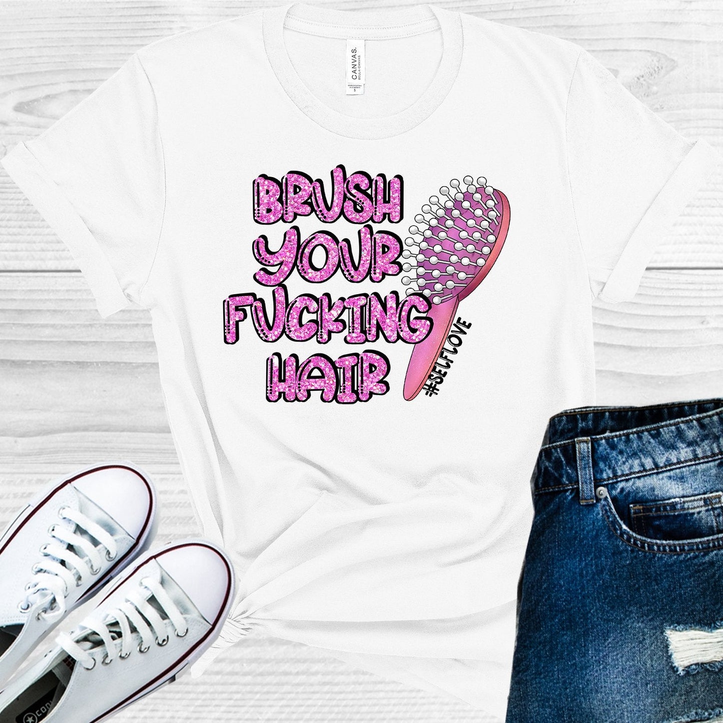 Brush Your F***ing Hair Graphic Tee