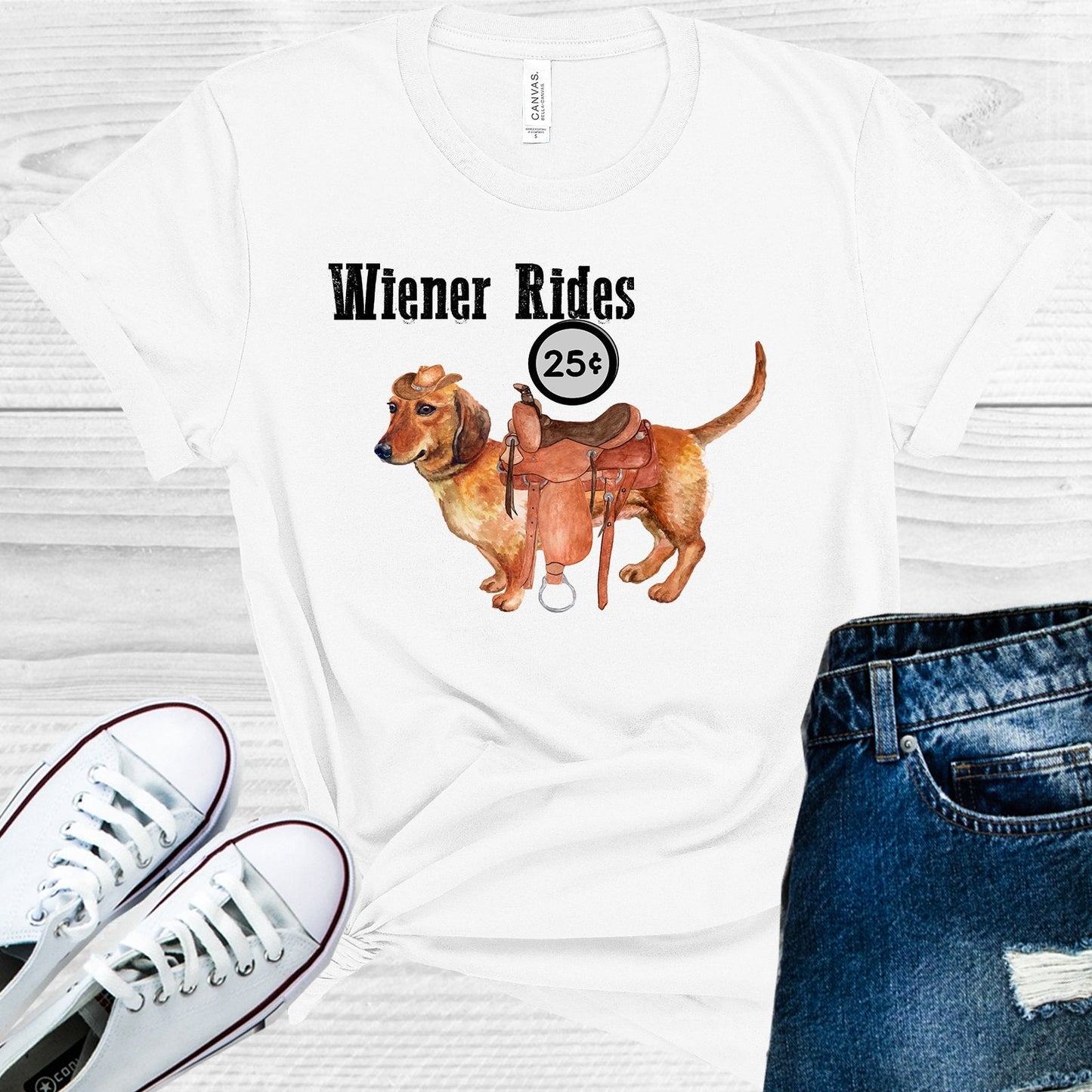 Wiener Rides Graphic Tee