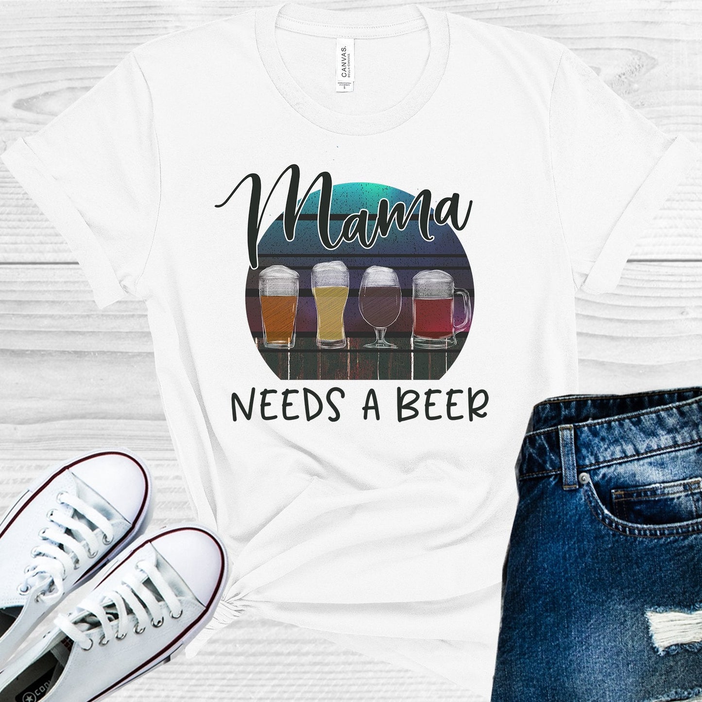 Mama Needs a Beer Graphic Tee