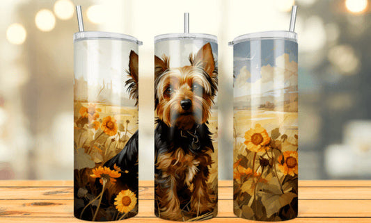 Yorkie 20 oz Skinny Tumbler