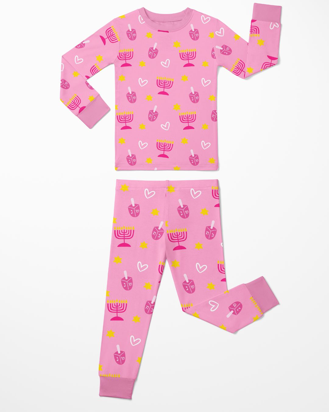 Shine Bright Hanukkah Pink Two Piece Set