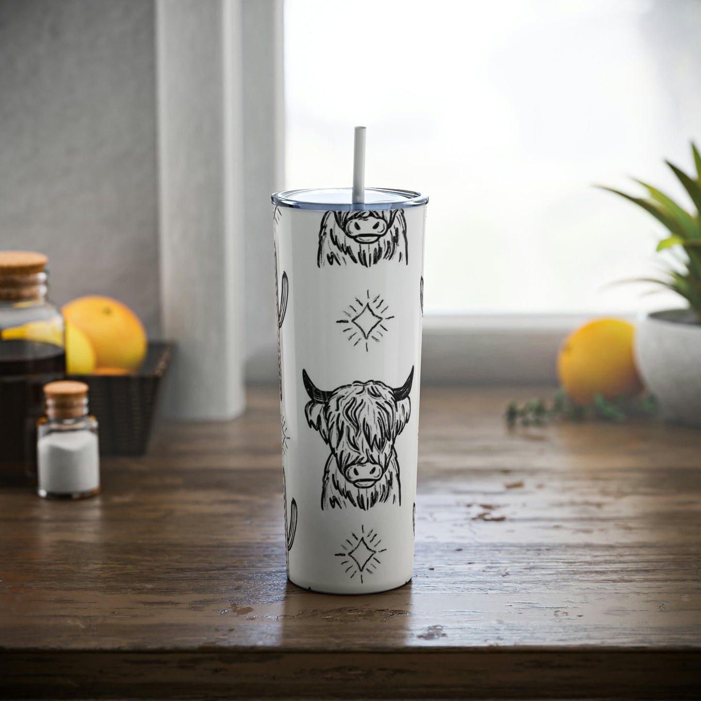 Highland Cow -Skinny Tumbler