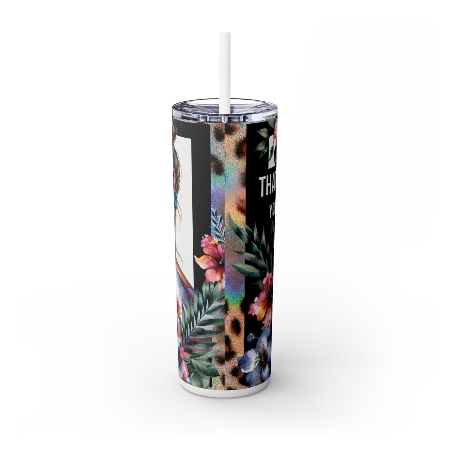 That’s Cute Skinny Tumbler with Straw, 20oz