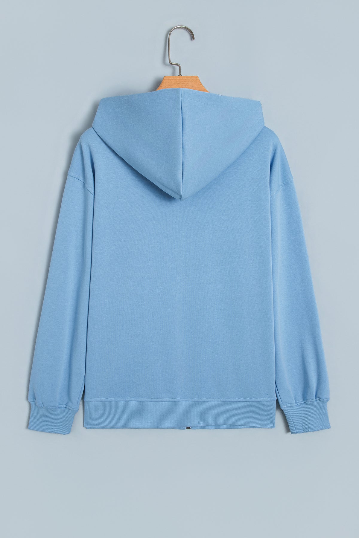 Parchment Polka Dot Hooded Zip-Up Sweatshirt
