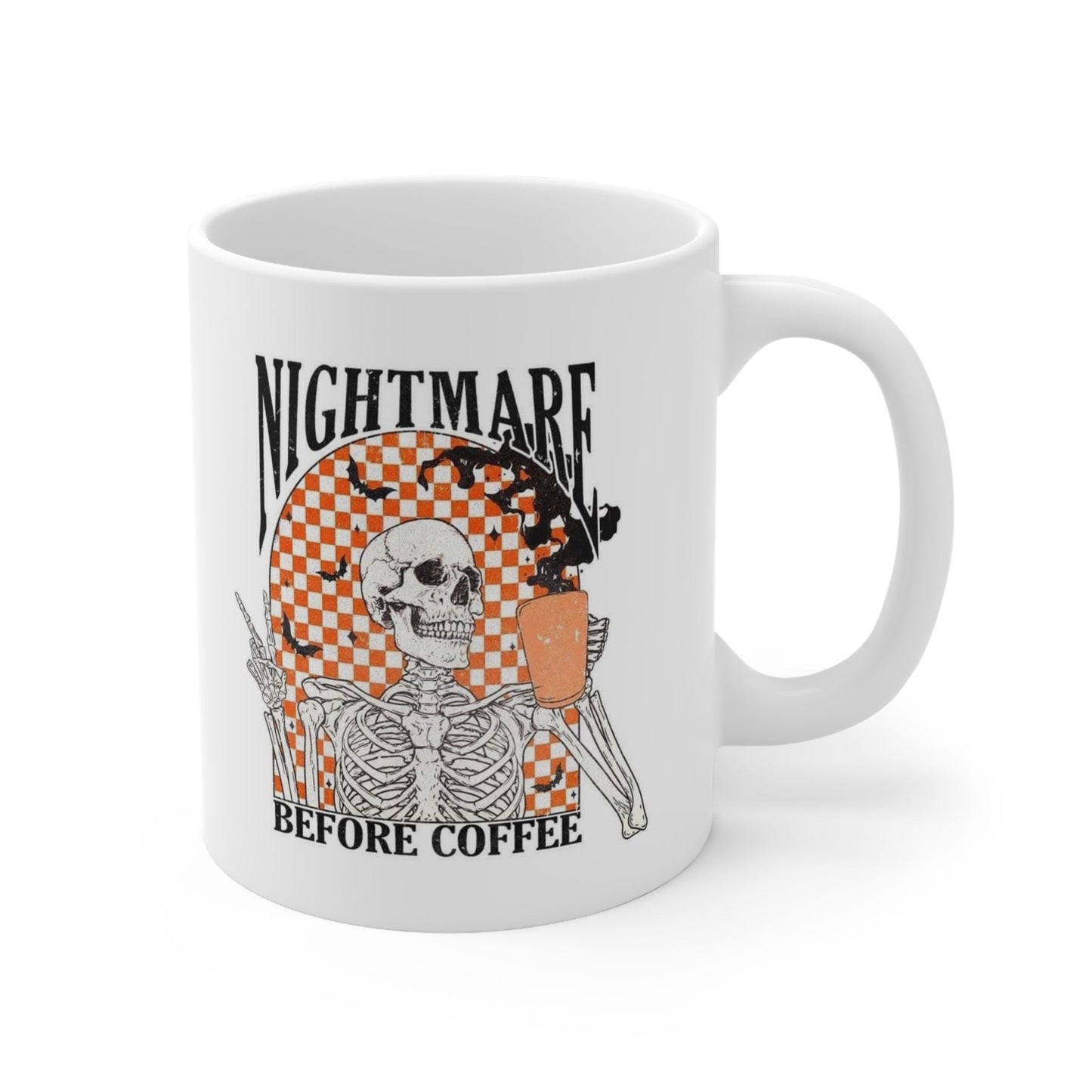 Nightmare Before Coffee Skellie Ceramic Mug 11oz