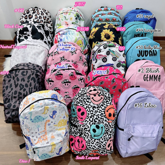 PREORDER: RERUN Custom Name Backpack, Lunchbox and Pencil Case 7.29.24